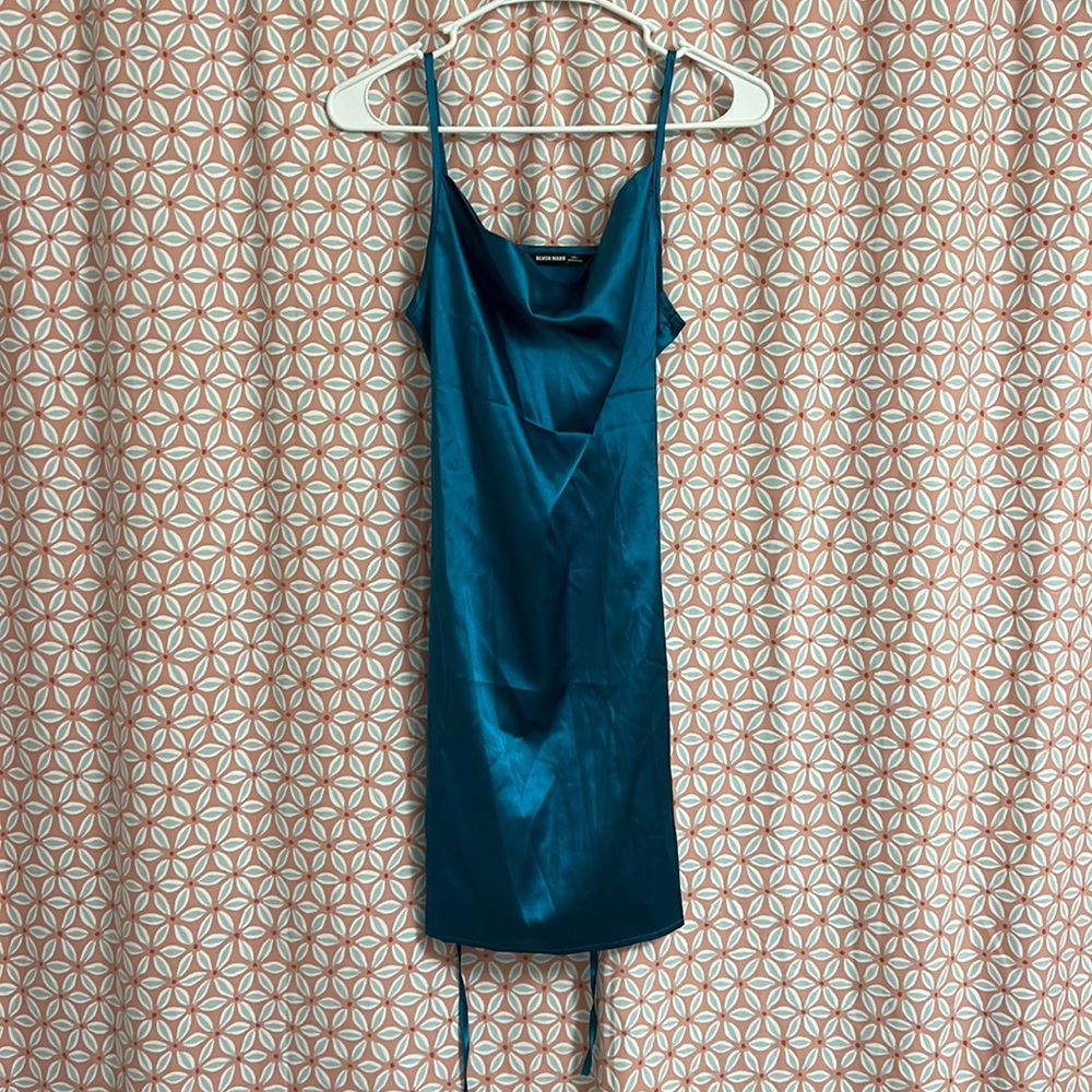 Emerald Cowl neck cocktail dress!!